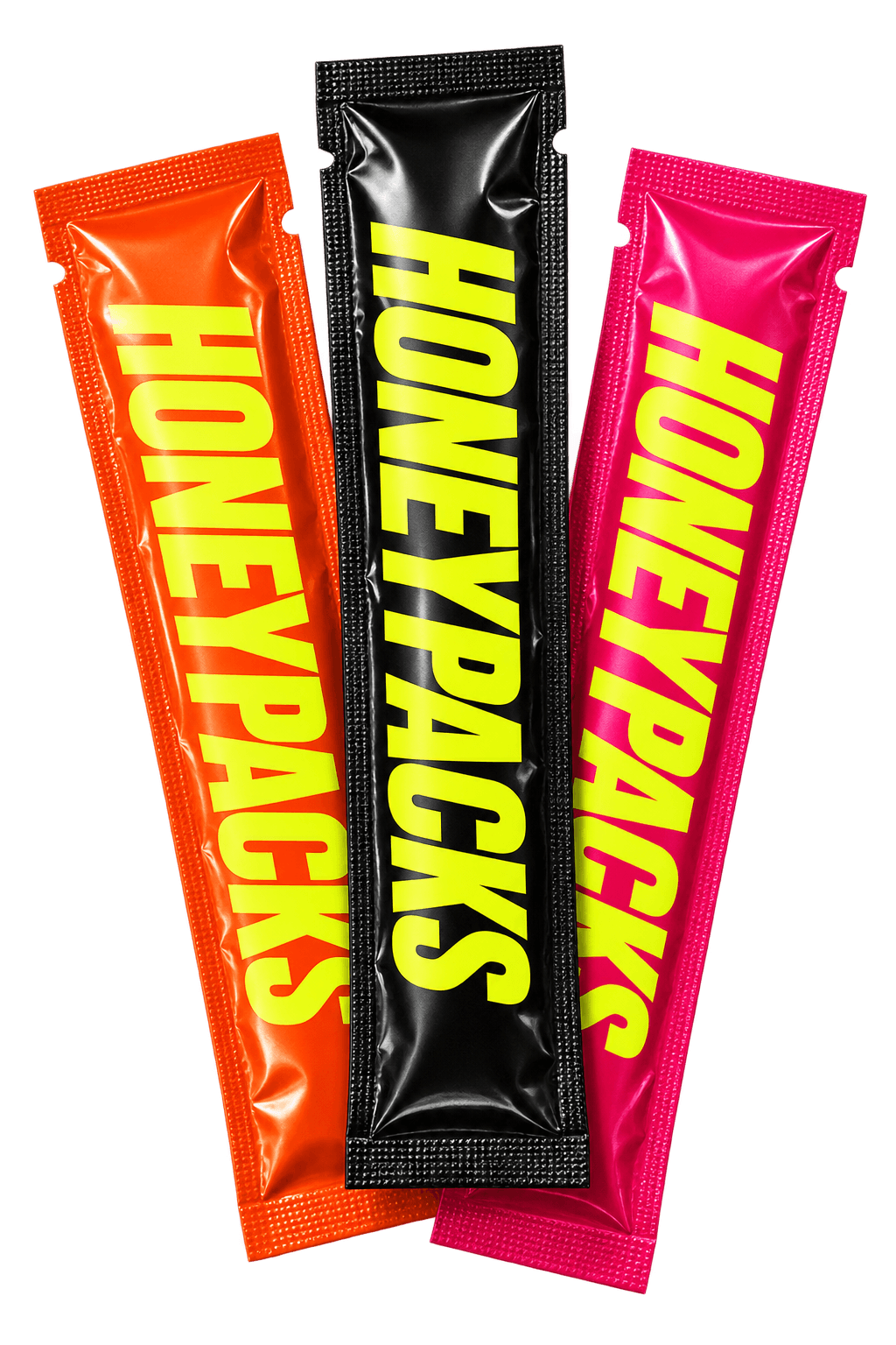 Three HoneyPacks sachets